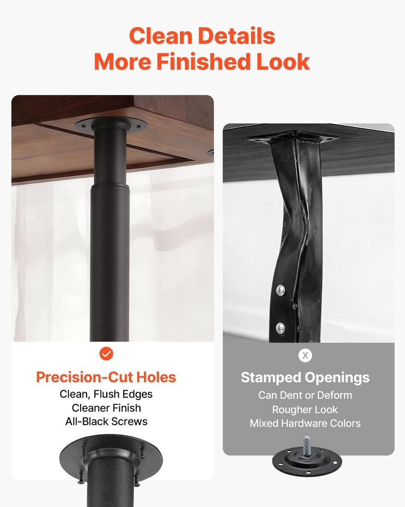 Adjustable Table Legs, 710-1100 mm Steel Furniture Legs, 544 kg Max Load Heavy Duty, Quick Installation, Ideal for Home Office Desk DIY, Coffee Dinner