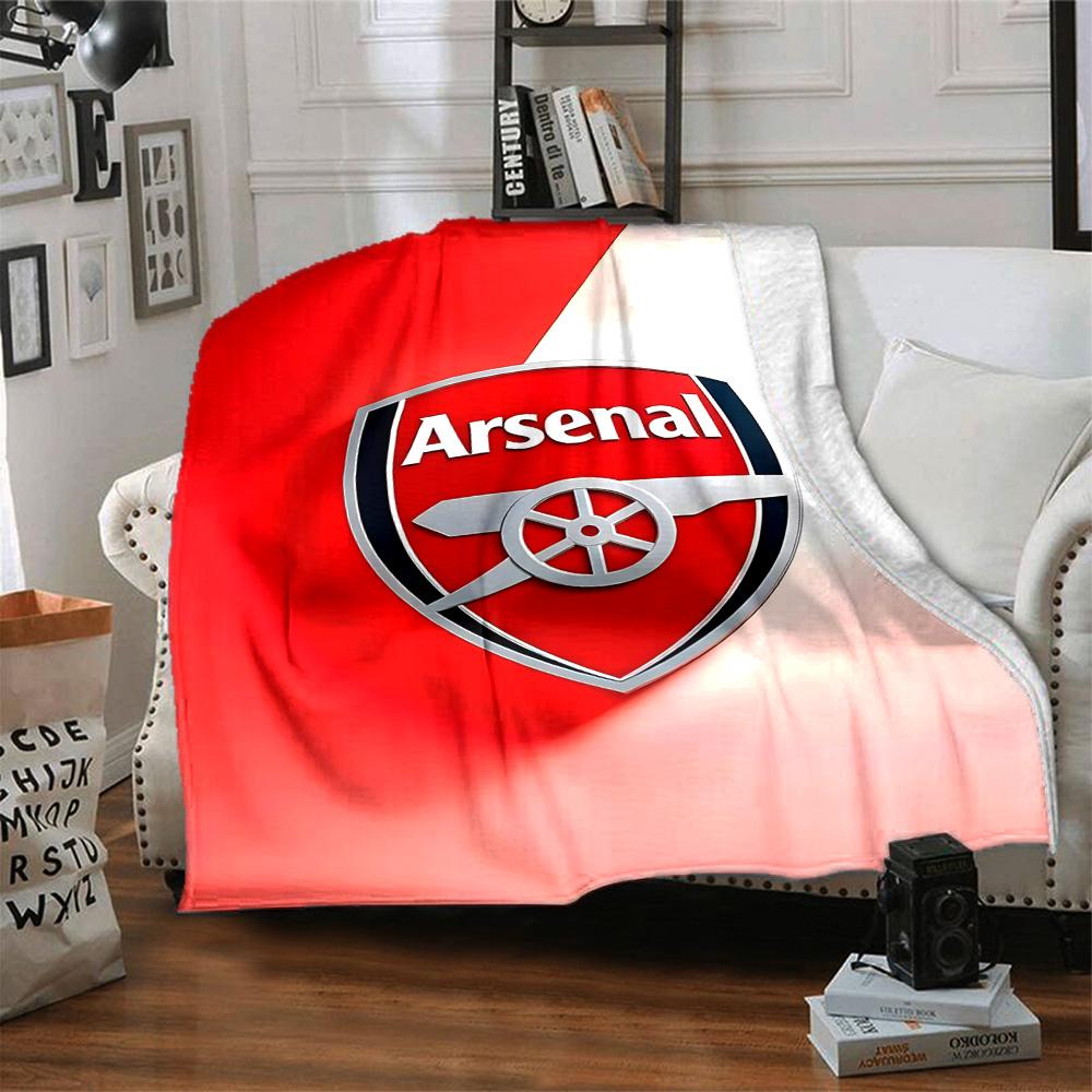 1pc A-Arsenal Blanket, Gift, for Men and Women, Soft Blanket, Good for Sofa Bed Couch Travel, Lightweight Flannel Blanket
