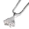 Men's Zircon Christmas Tree Hip-Hop Pendant Necklace - European & American Trendy High-End Jewelry