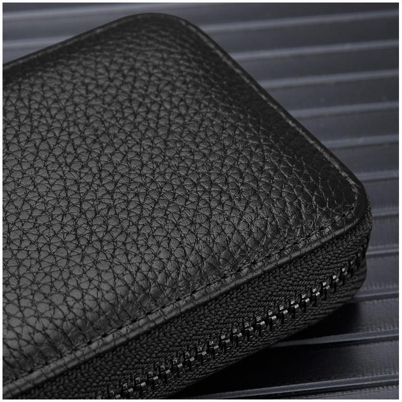 Модный VIP-держатель для удостоверений личности, кошелек из натуральной кожи, банковский кошелек для кредитных карт, женский тонкий маленький орган, сумки на молнии