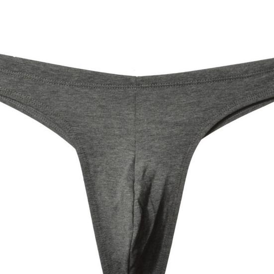 Мужские стринги с низкой посадкой и эластичным поясом, U-выпуклые трусы, однотонные тонкие бесшовные спортивные трусы в спортивном стиле, повседневная одежда