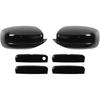 Carbon Fiber Exterior Side View Mirror Covers Caps & Door Handle Covers Trim Fit for 2010-  2024 Dodge Charger
