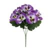 Vibrant UV-Proof Faux Pansy Flowers - 9-Piece Summer Décor Set! Household Supplies Household Merchandises