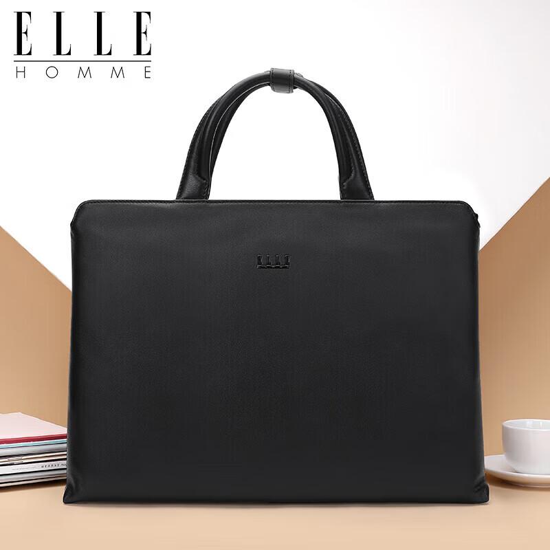 Мужской кожаный деловой портфель ELLE HOMME