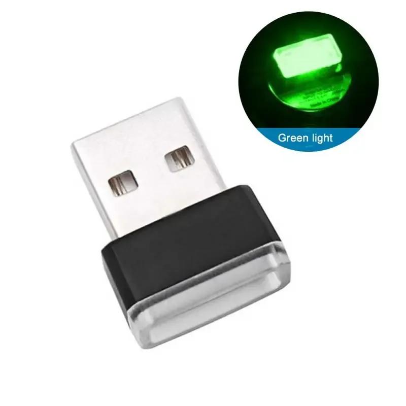 Car usb atmosphere lamp led free-to-change decorative lamp car interior foot lighting lamp car atmosphere lamp