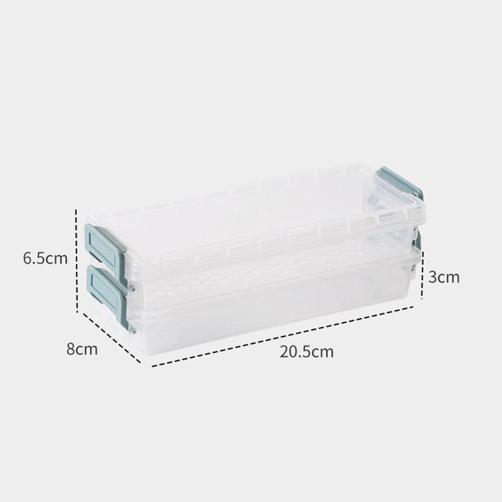 Portable Transparent Double-layer Pencil Case Large Capacity Multi-function Desktop Storage Box Glasses Case Stationery Box