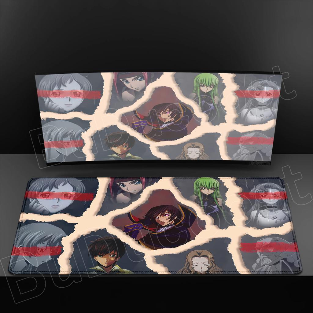 Большой игровой коврик для мыши Anime Code Geass, коврик для ноутбука, аксессуары для ПК, коврик для стола, защитный коврик для клавиатуры, красивый C.C.. Коврик для мыши