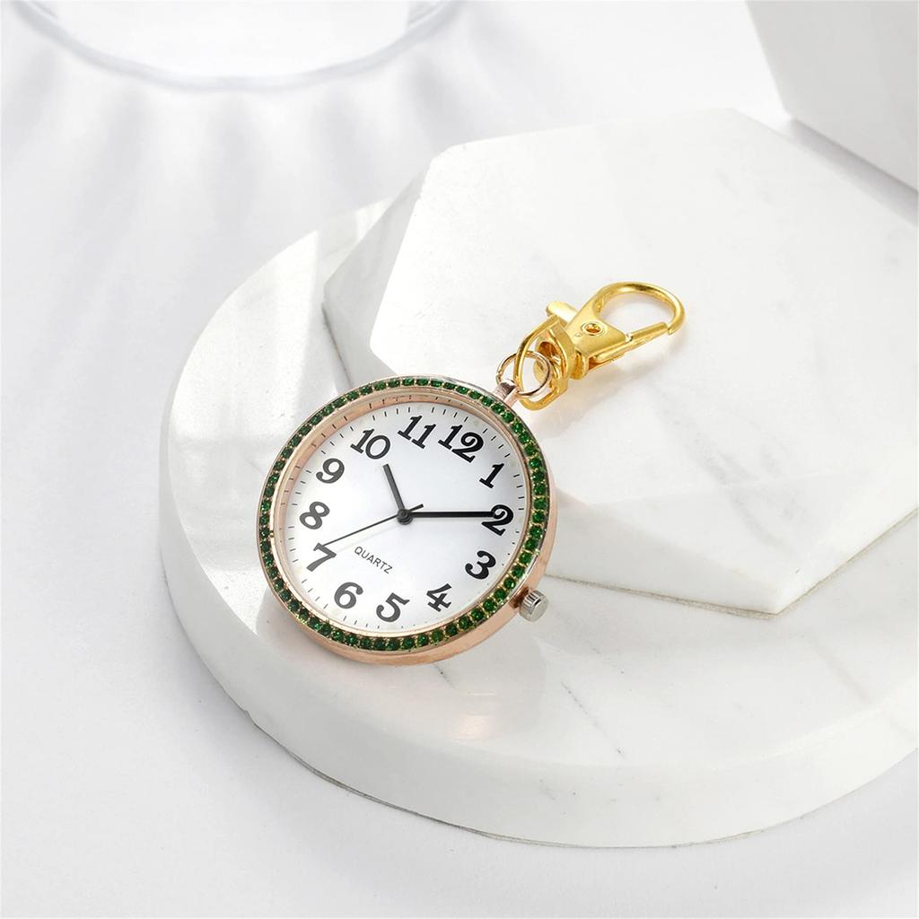 Lancardo Carabiner Nurse Pocket Easy To Perfect for Everyday Mountain Rose Gold Watch, Watch, Watch, Keychain, Analog, Diamond, Trunk, Read, Use,