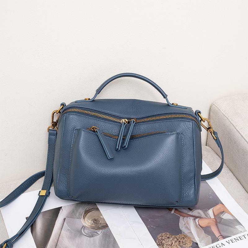 Женская сумка из натуральной кожи первого слоя, модная универсальная сумка из высококачественной фактурной кожи