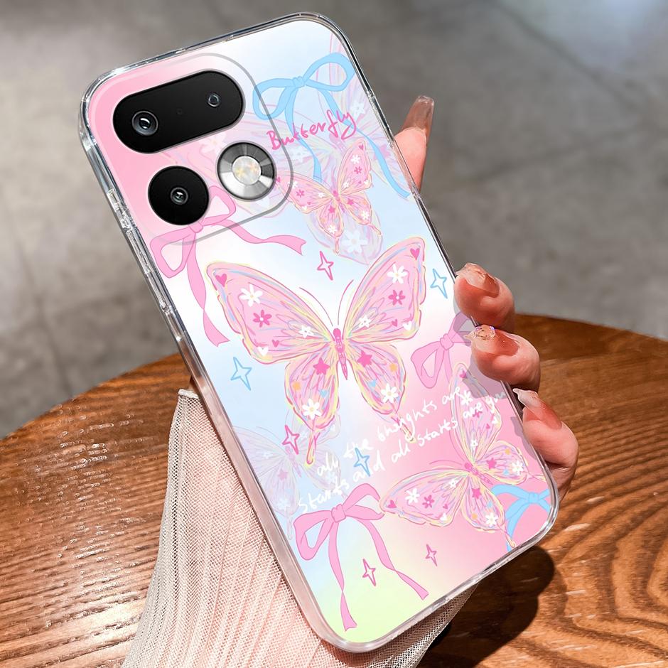 Чехлы Для OPPO Realme 16 Pro 16 Pro Plus Девочка с Желтой Уткой Антизагрязняющий Модный Прозрачный Корпус Для Realme 16Pro 16 Pro+ Fundas