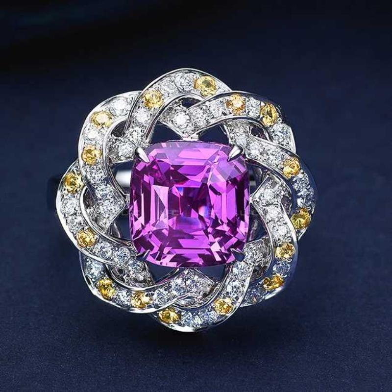 Sace Gems Classic Copper Alloy Zircon Ring Ladies Jewelry Wedding Promise Party Gift