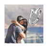 925 Sterling Silver Hug Ring for Women Adjustable Hugging Hands Open Love Promise Friendship Ring