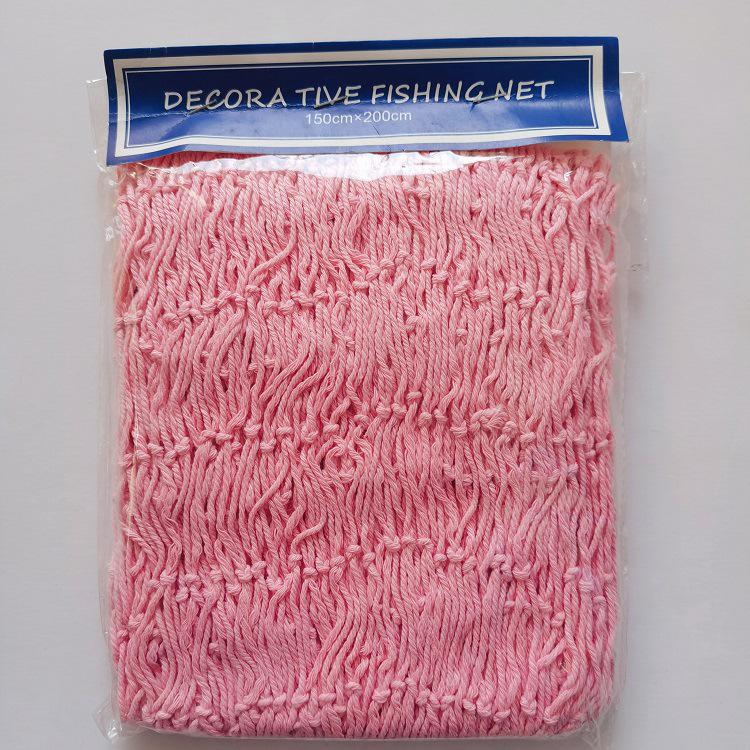 Хлопковая рыболовная сеть ручной работы, настенное украшение с ракушками и поплавками