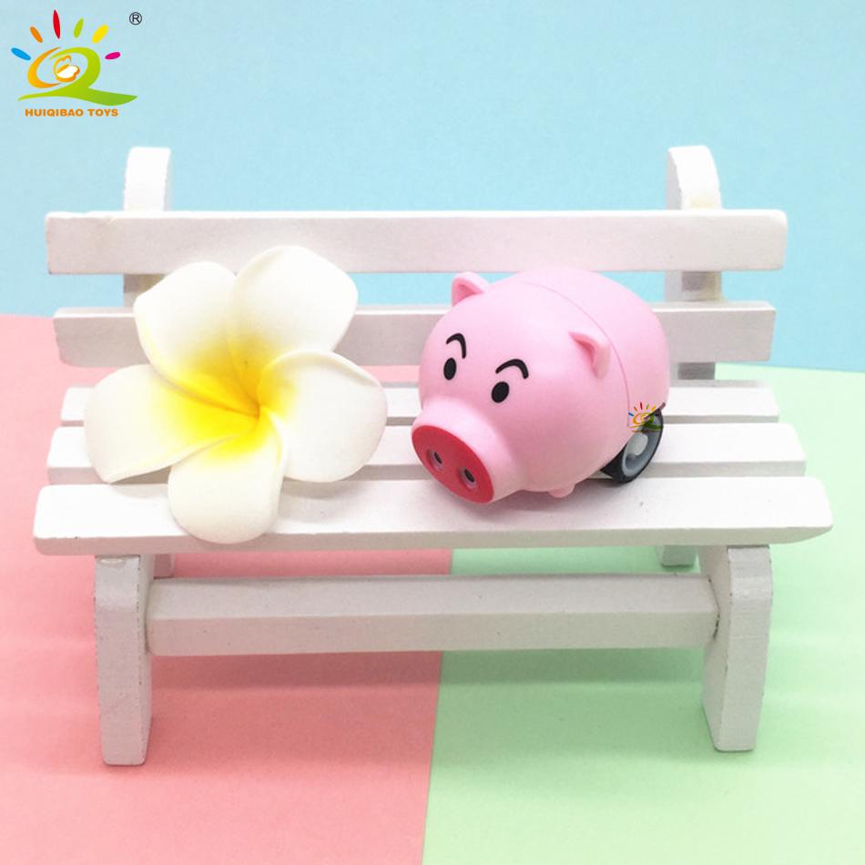 Набор из 6 предметов, милые мультяшные животные, мини-автомобили, модель грузовика, развивающая детская игрушка в подарок для детей, мальчиков