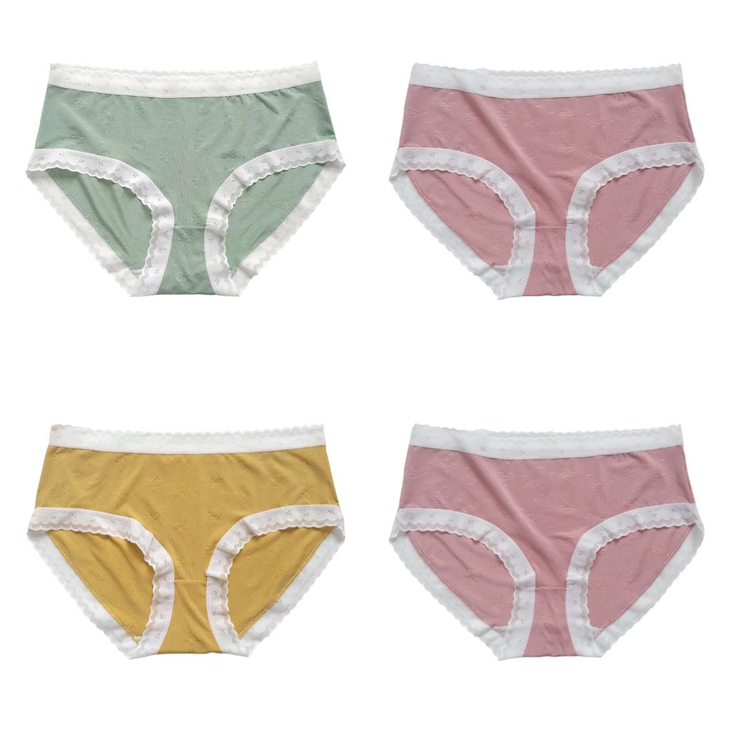 Thin Breathable Mid-waist Large-size Women's Underwear