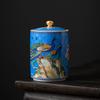 Vintage Ceramic Kitchen Jars Storage Retro Tea Candy Jar Tin Sugar Cans Organizer Paint Tanks Cooking