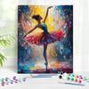 1 шт. Набор для рисования по номерам своими руками «Танцовщица балета» Уникальный подарок своими руками для домашнего декора Цифровая живопись Акриловые наборы по номерам 40x50 см/16x20 дюймов Без рамы