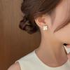 Four-leaf Clover Earrings Female Summer Cat's Eye Stone Earrings New Tide Niche Senior Sense Of Temperament Earrings AVE