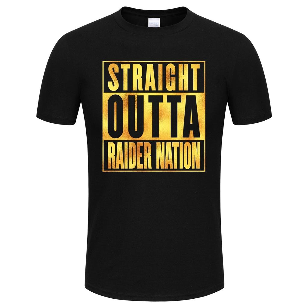 Spgbtees Gold Foil Straight Outta Raider Nation Unisex T-Shirt