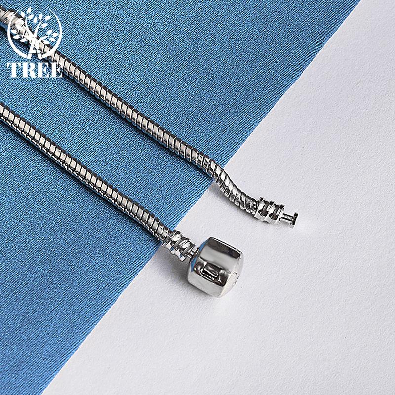 Ювелирные изделия-браслет-цепочка из стерлингового серебра 925 пробы со змеей