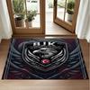 Beşiktaş FC Design Crystal Velvet Rug Soft Decorative Mat for Bedroom Entrance