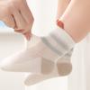Милые детские летние сетчатые носки Модные полосатые для мальчика и девочки Тонкие дышащие короткие носки 0-5 лет Детские хлопковые носки