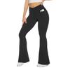 Wide-leg Flared Trousers High Waist Hip Lift Fitness Casual Versatile Elastic Nude Wear Thin Yoga Pants For Women