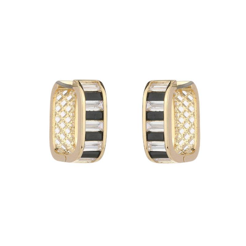 Летние модные геометрические серьги для женщин, французские темпераментные милые массивные ювелирные изделия, дизайнерские серьги