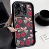 Стильный чехол для телефона с вишнями в корейском стиле для Samsung Galaxy S26 S25 S24 S23 S22 Ultra Plus FE A16 A36 A56 A52 A53 A35 A55 5G Мягкая крышка