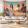 Custom Name Wall Hanging Tapestry,Lana Del Rey Decorative Backdrop Tapestry For Dorm Home