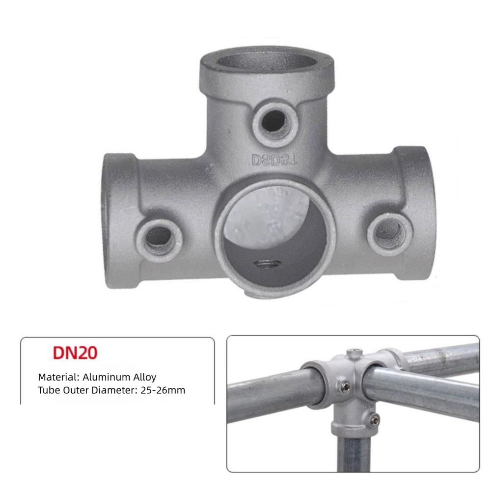 Aluminum Alloy Steel Pipe Fitting Connector 3\4" Circular Pipe Connector New Frame Fasteners pipes
