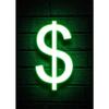 Cool Neon Signs Money Symbol Fruits Flamingo Canvas Posters Prints Wall Art for Home Decor Shop Decoration  Vibrant and Trendy W
