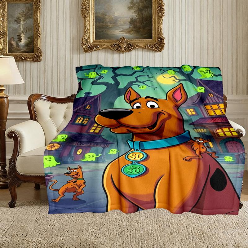 1pc Easy-Care SCOOBY-DOO Blanket, Perfect for Couch, Bed, Home, Travel & More, Warm & Durable Printed Blanket