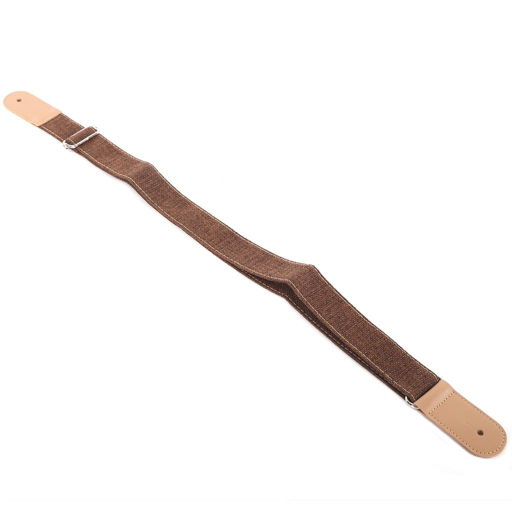 Ukulele Strap Cotton and Linen Adjustable Belt with Sliding Buckle End Button Accessories