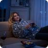 Luminous blanket sweatshirt - Stars (gray)