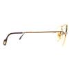 Great Cartier Glasses Trinity Two-bridge logo Metal gold mens Used