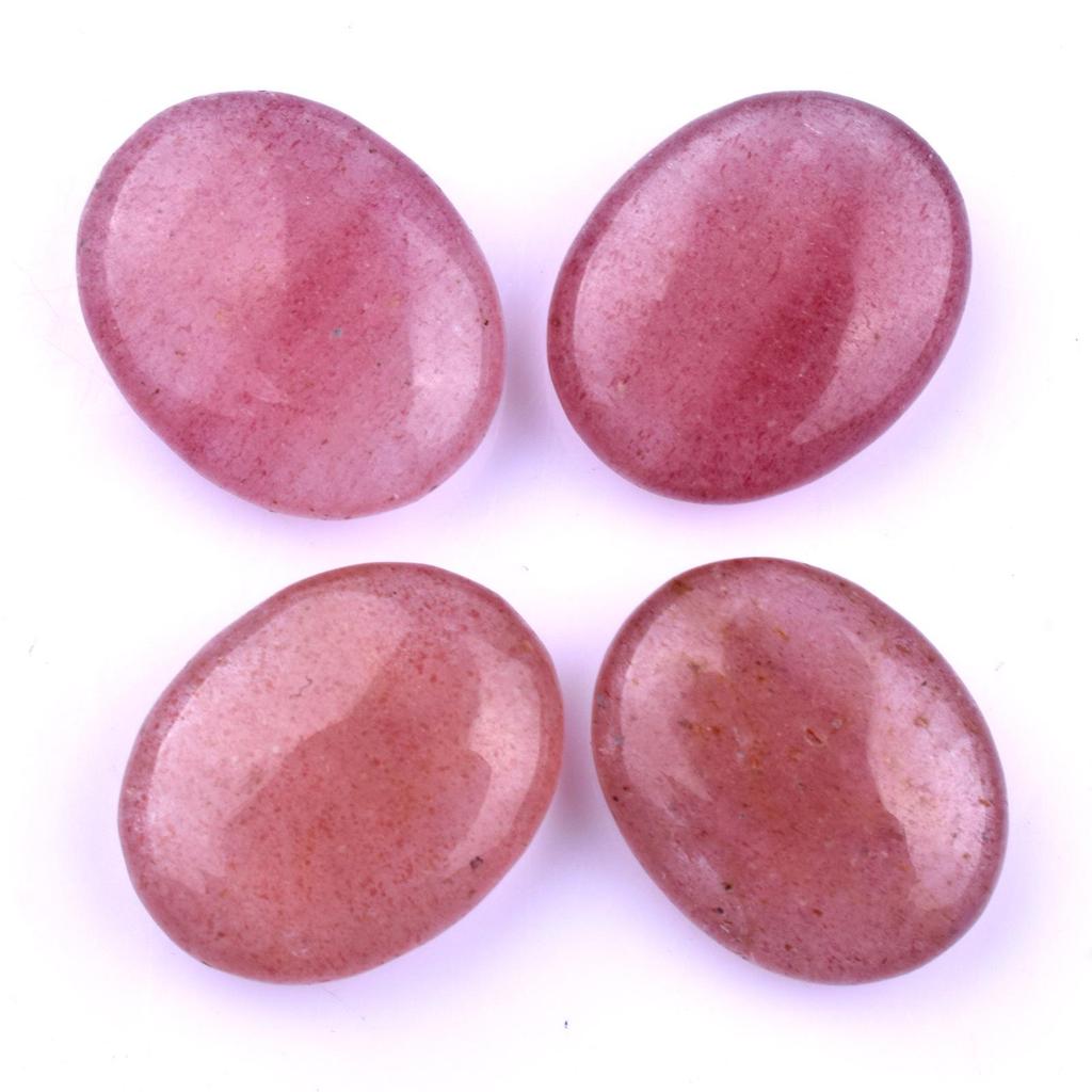 Натуральный кристаллический тальковый камень 20 мм, овальный массажный камень – набор из шести штук