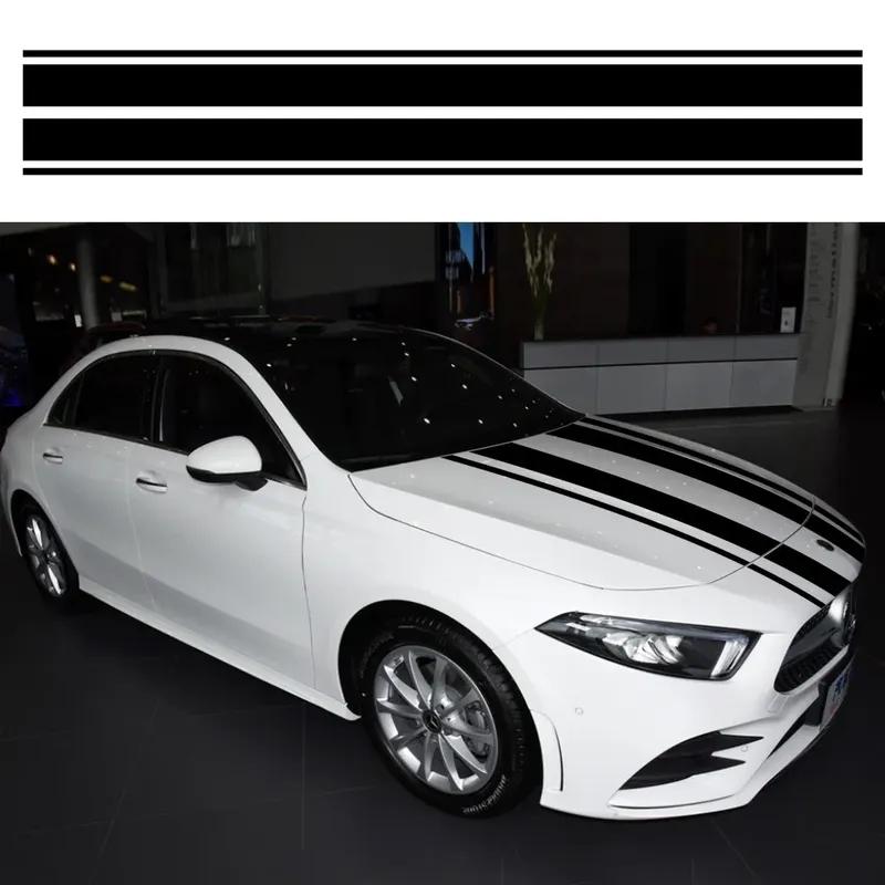 car hood front cover truck accessories 2PCS Fashion sports car fringe pattern car sticker DIY adornment modelling vinyl