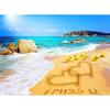 5d Diy Diamond Вышивка Море Полный Круглый Алмазный Картина Наборы Пляжный Пейзаж Мозаика Стразы Пазл Украшения