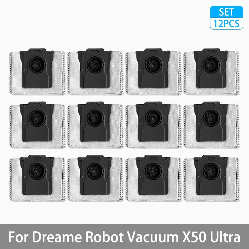 Для Dreame X50 Ultra / S40 Enhanced Edition Запчасти для пылесоса Основная щетка Боковая щетка Hepa-фильтр Тряпка для мытья пола Мешок для пыли Аксессуары