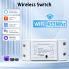 10A Tuya WiFi Smart Switch 433MHz Relay Breaker Smart Home Wireless Control Switch 1/2/3 Gang Wireless Wall Switch Voice Control