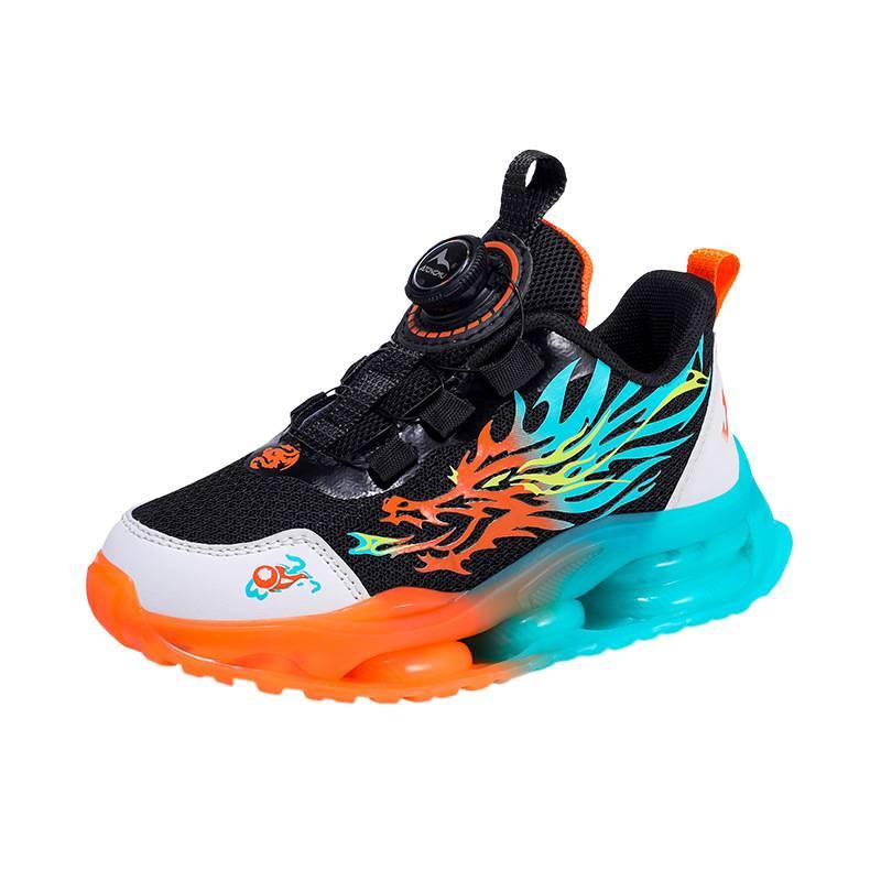 Boys' Sports Shoes Zixia Autumn Mesh Breathable 2025 New Children's Shoes Running Basketball Net Shoes Middle and Old Children