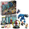 LEGO Marvel Лаборатория Железного Человека: Игрушка "Зал Доспехов" - Подарок на День Рождения - Строительные Блоки - Мальчики, Девочки, Дети (Возраст 8, 9, 10) - Товары Marvel - Фигурка - 763