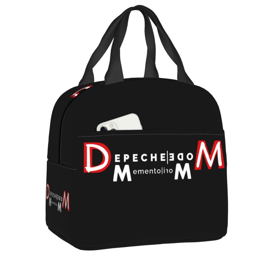 Custom Electronic Rock Depeche Cool Mode Insulated Lunch Bags for Camping Travel Resuable Cooler Thermal Bento Box Women Kids