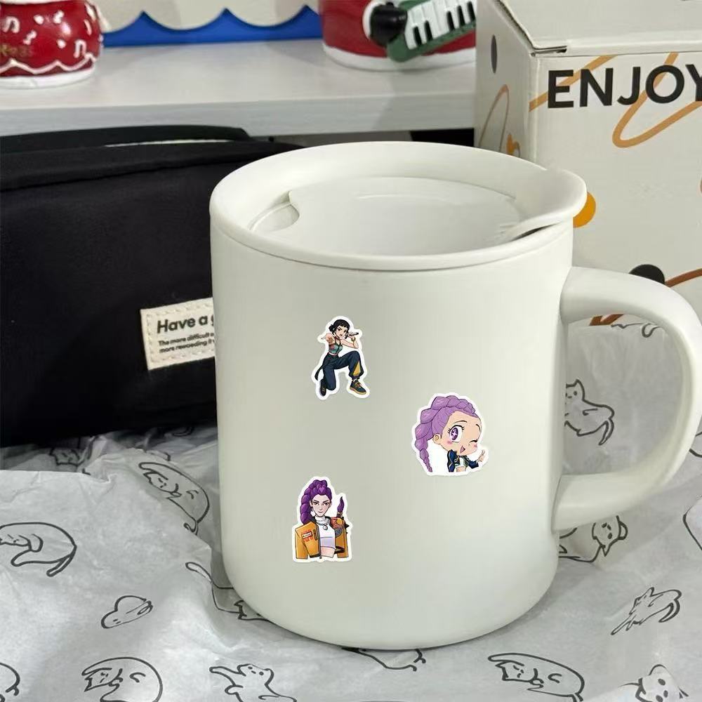 74PCS Mixed KPop Demon Hunters Stickers Demon Hunters Birthday DIY Stickers Home Party Decoration Scrapbooking Phone Decal