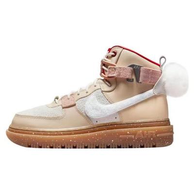 Женские кроссовки Air Force 1 High Utility 2.0 Leap High коричнево-белые Photon-Dust FD4343-102