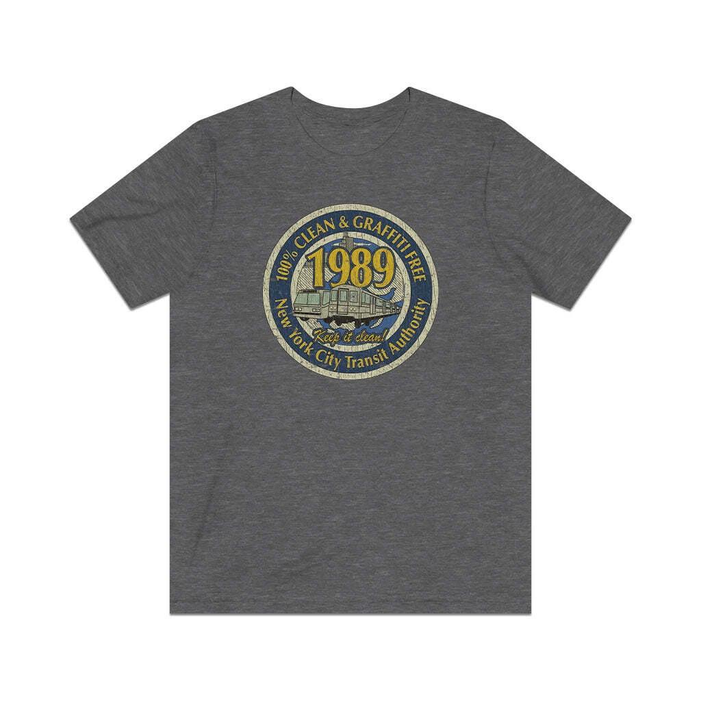 Clean & Graffiti Free NYC 1989 Vintage Men's T shirt
