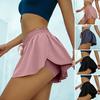 Женские шорты, износостойкие эластичные струящиеся байкерские шорты на шнурке, юбка для йоги