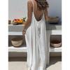 2026 New Women's Strap Dress with Open Back, Loose-fitting Home Wear Dress