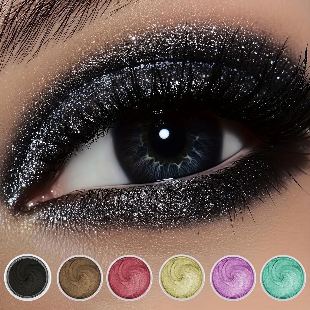 Яркие блестящие кремовые тени для век с кисточкой. Стойкие водостойкие неразмазывающиеся мерцающие тени для век, идеально подходящие для сценических вечеринок